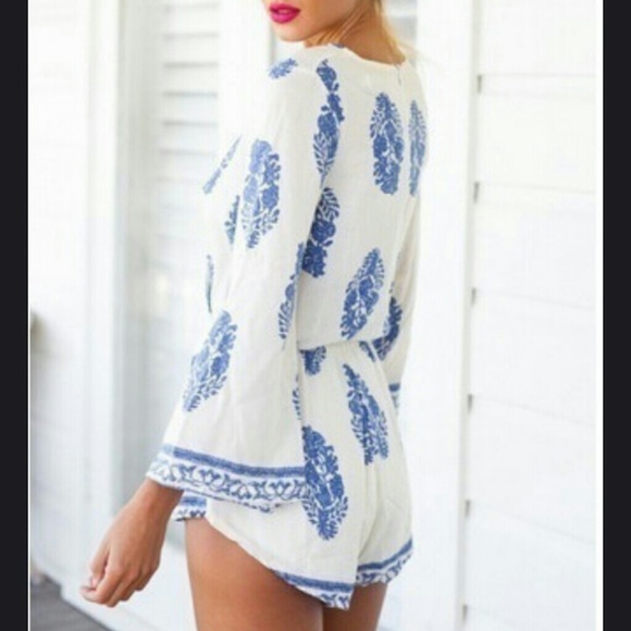 Now avalible! Feather detail romper - Picture 2 of 2